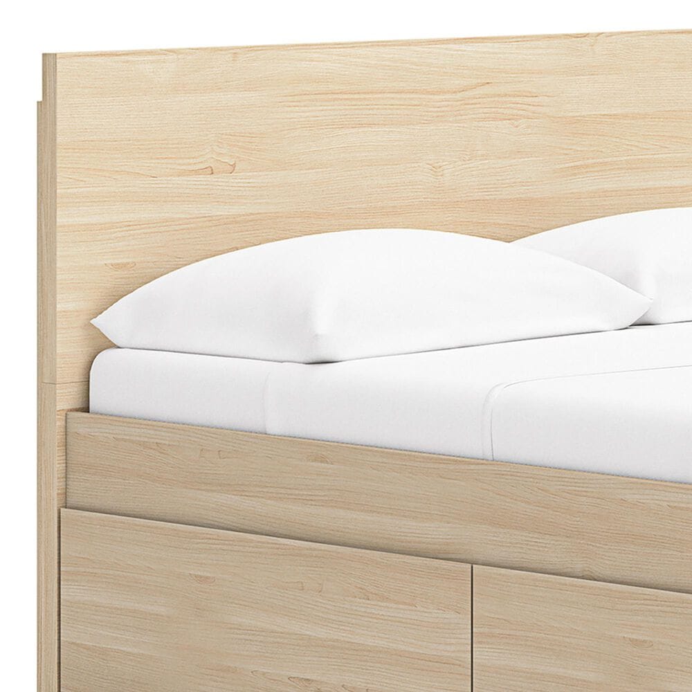 Ashley Onita Full Panel Platform Bed with 1 Side Storage in Natural, , large