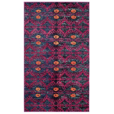 Safavieh Monaco MNC213D-3 3" x 5" Pink/Multi Area Rug, , large