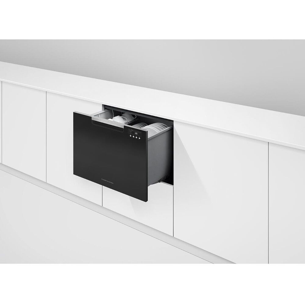 Fisher and Paykel 24&quot; Built-In Single Drawer Dishwasher in Black, , large