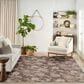 Nourison Garden Oasis Floral Mocha 9" x 12" Indoor/Outdoor Area Rug, , large