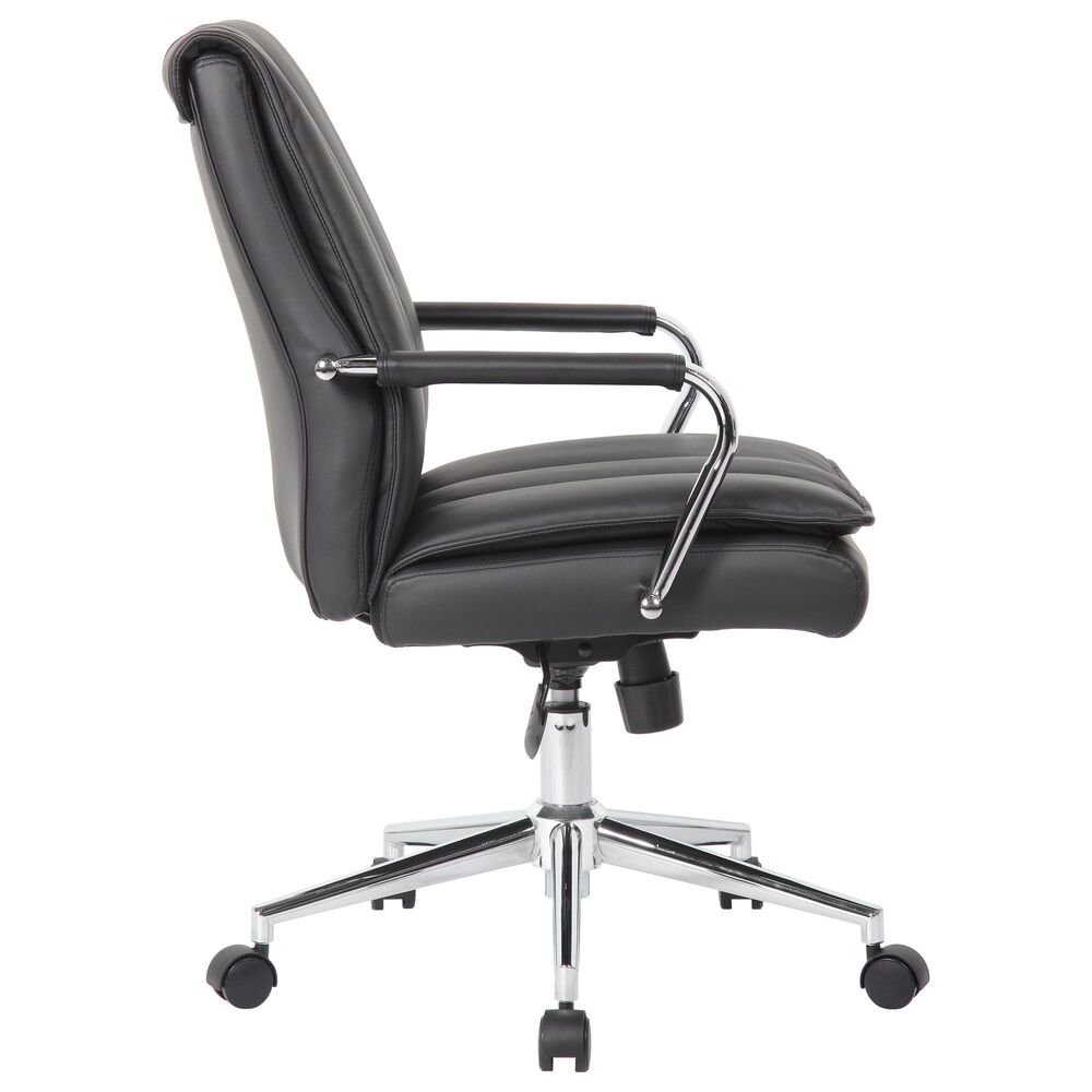 Presidential Seating Double Plush Task Chair with Padded Arms in Chrome, , large