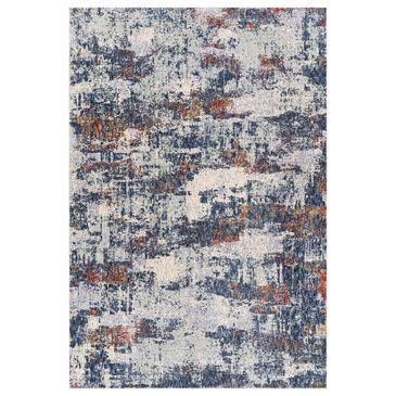 Surya Infinity 10" x 14" Dark Blue, Rust, Camel, Gray, Beige and Cream Area Rug, , large