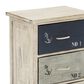 Maple and Jade 3-Drawer Chest Small with Rope Handle in Blue and White, , large