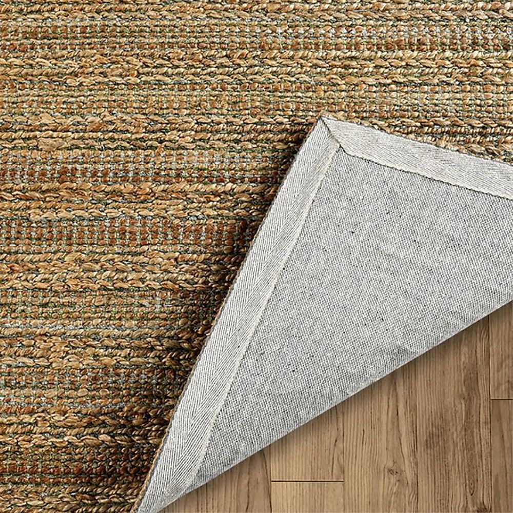 L&amp;R Resources Natural Fiber 2&#39;6&quot; x 7&#39;9&quot; Smoke Green Runner, , large