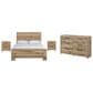 Ashley Hyanna 4-Piece Queen Bedroom Set in Golden Rustic, , large
