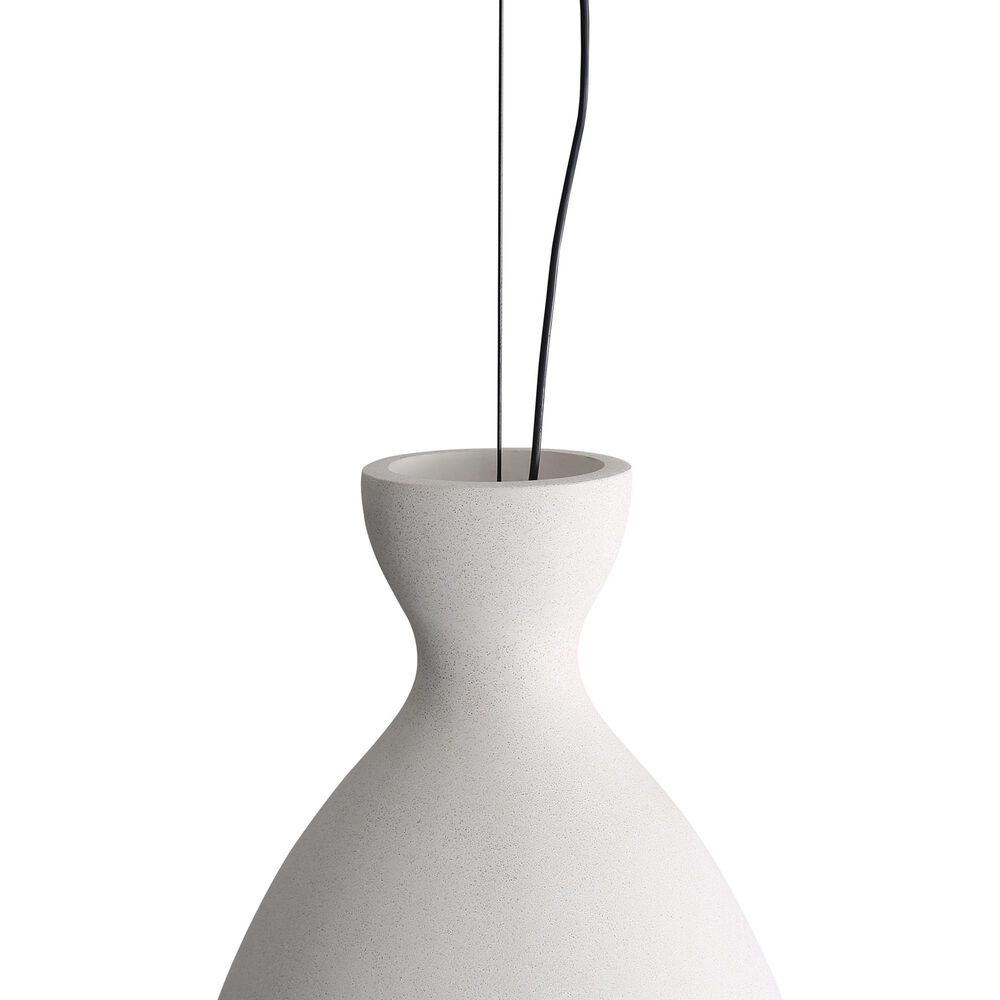 Golden Lighting Aethera 10" 1-Light LED Pendant in White Sandstone, , large