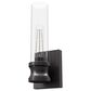 Hunter Lenlock 1-Light Wall Sconce with Seeded Shade in Noble Bronze, , large