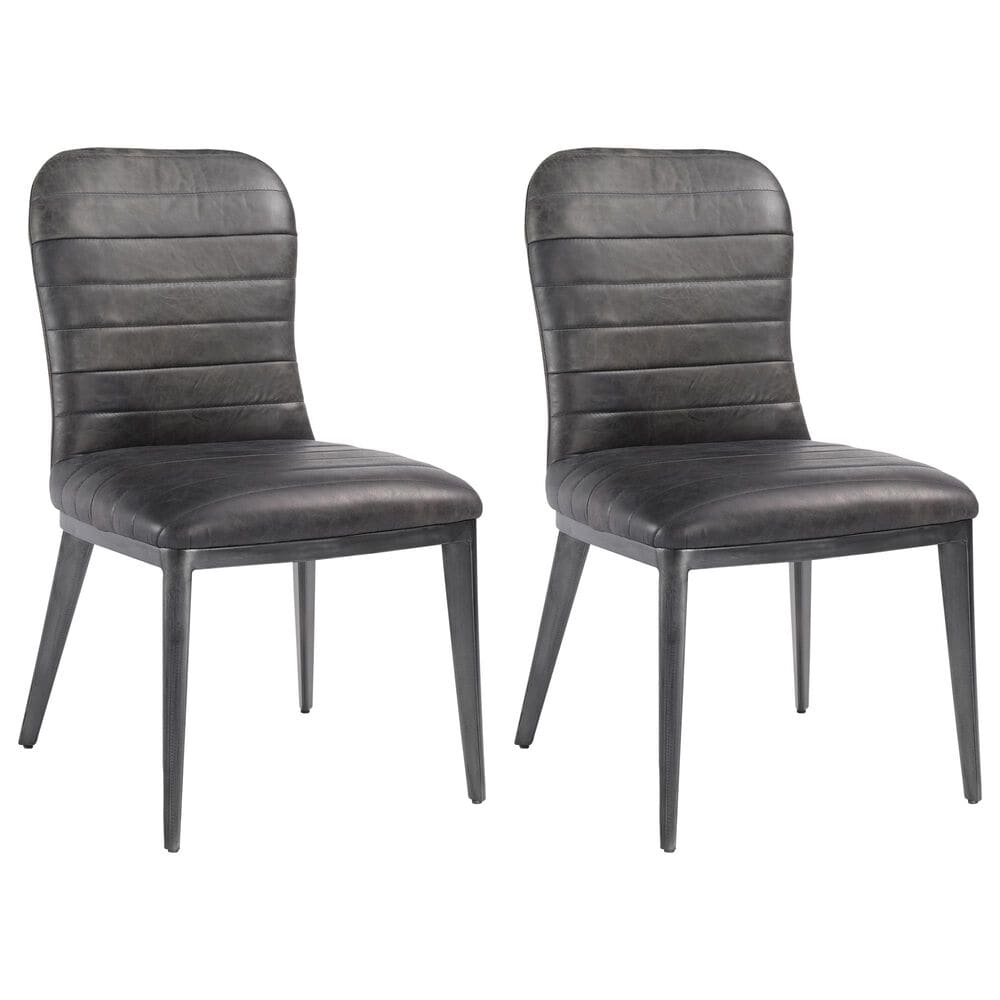 Moe's Home Collection Shelton Dining Chair in Black (Set of 2), , large