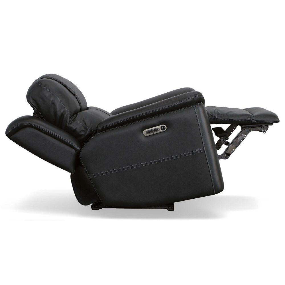Flexsteel Crew 3-Piece Power Reclining Living Room Set in Raven Black, , large