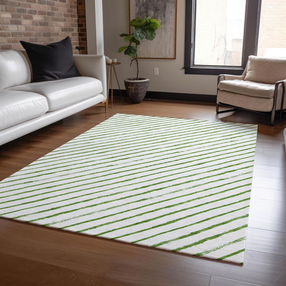 Dalyn Rug Company Wonderland WN27 3&#39; x 5&#39; Green Indoor/Outdoor Area Rug, , large