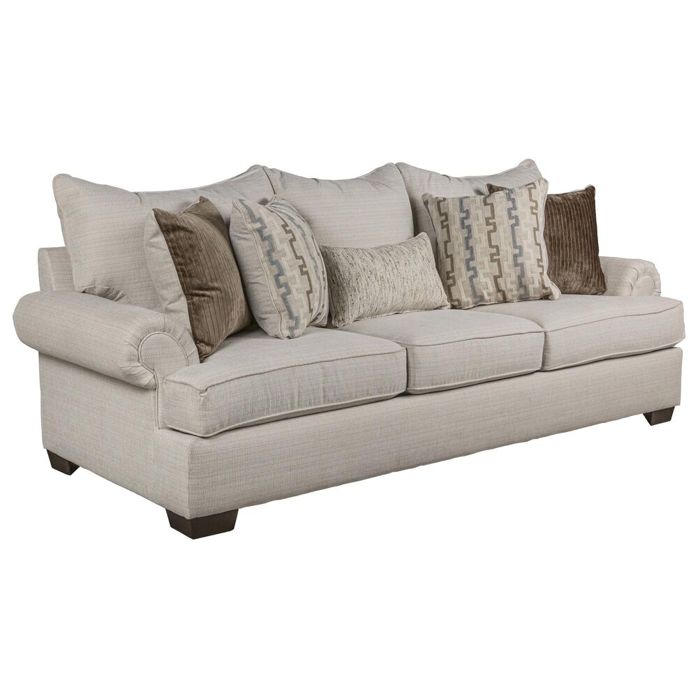 Northwestern Mallory Stationary Sofa in Chalk, , large