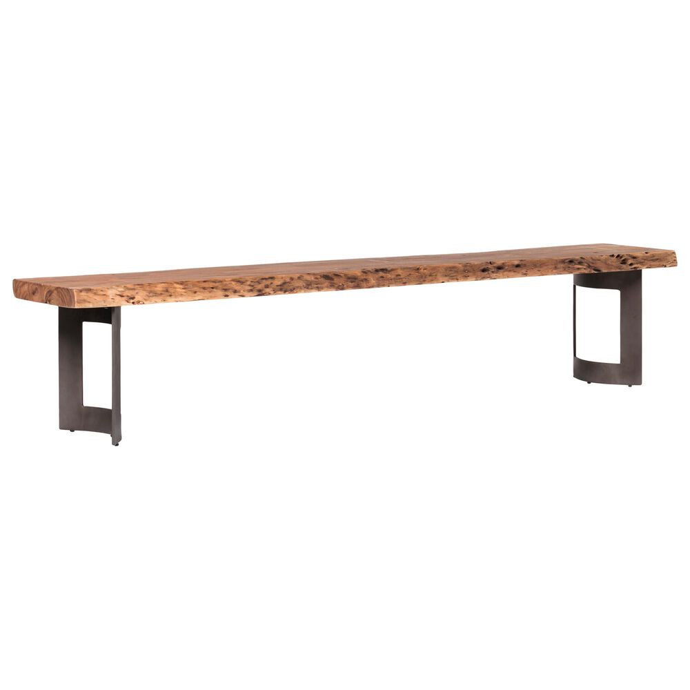 Moe"s Home Collection Bent Extra Small Bench in Brown, , large