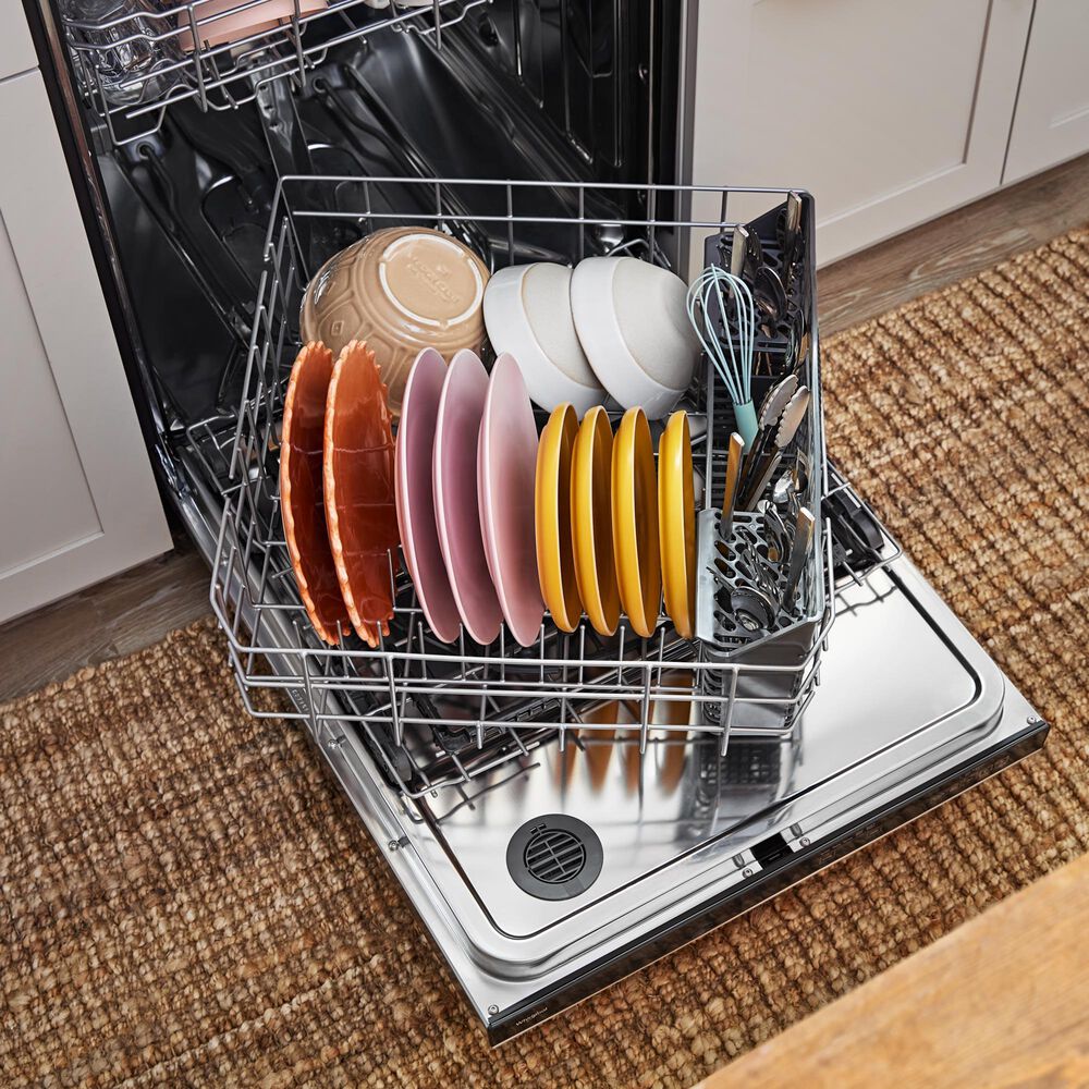 Whirlpool 24" Built-In Dishwasher with Spin and Load Rack and AI Intelligent Wash in Stainless Steel, , large
