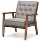 Baxton Studio Sorrento Lounge Chair in Grey, , large