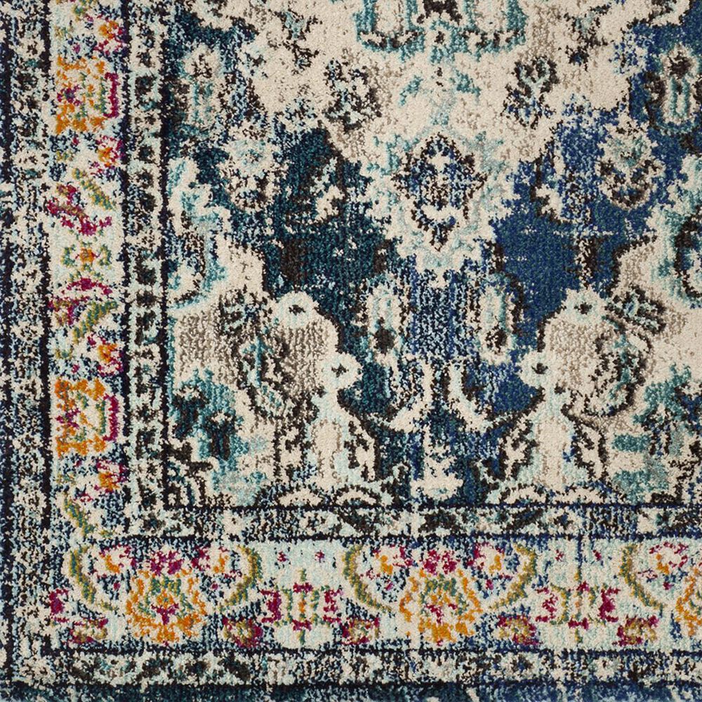 Safavieh Monaco MNC243N-216 2&#39;2&quot; x 16&#39; Navy/Light Blue Runner, , large
