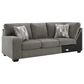 Ashley Clarington 3-Piece Sleeper Right Facing Sectional with Chaise in Greystone, , large