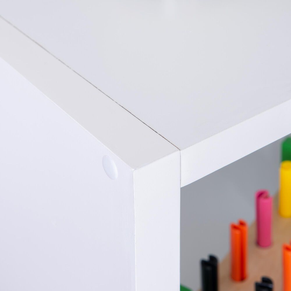 Linon Home Decor Galli 6-Shelf Bookcase in White, , large