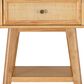 Linon Home Decor Catlett Side Table Nightstand in Natural, , large