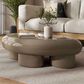 Furniture of America Rene Low Profile Glossy Coffee Table in Brown, , large