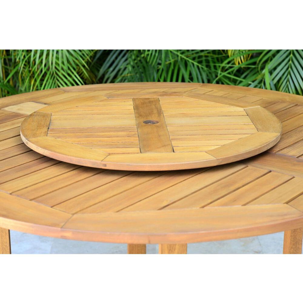 International Home Miami Anto 7-Piece Round Patio Dining Set in Grey and Light Oak, , large