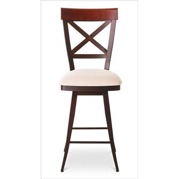 Amisco Kyle 34" Bar Stool with Cream Cushion, , large