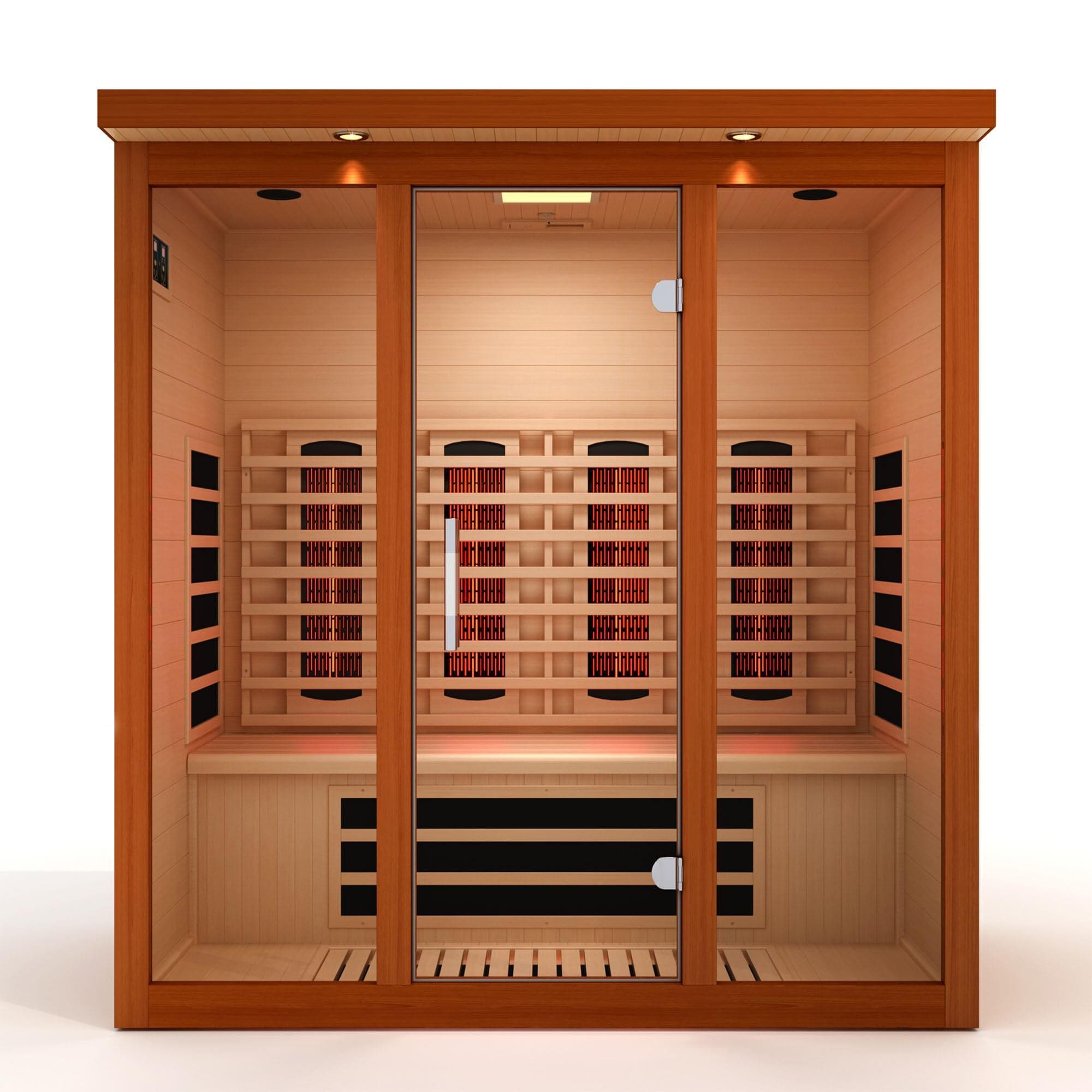 IＱディナール　プレミアム　25000×4 EZlife 4 Person Full Spectrum Infrared Sauna with 4 Backrests