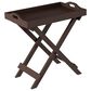 Timberlake Lavish Home Folding End Table in Brown, , large