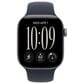 Apple Watch Series 12 (GPS + Cellular) 42mm Space Gray Aluminum Case with Navy Blue Sport Band - M/L, , large