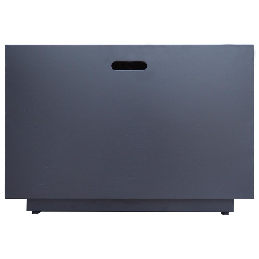 Hearth and Haven 33&quot; Square Iron Fire Pit in Dark Grey, , large