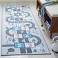 Safavieh Kids Playhouse KPH226F 2"2" x 10" Grey and Blue Runner, , large