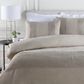 Surya Upton 3-Piece Queen Duvet Set in Taupe and Metallic Silver, , large