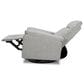 New Haus Suzy Swivel Glider Recliner in Frost Grey, , large