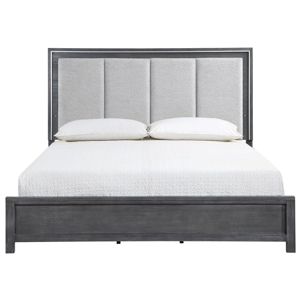 New Heritage Design Odessa 3-Piece Queen Bedroom Set in Charcoal and Silver, , large