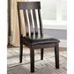 Ashley Haddigan Side Chair in Dark Brown, , large