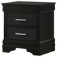Crown Mark Amalia Full Bed with Nightstand in Black, , large