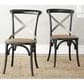 Safavieh Franklin  X Back Farmhouse Chair in Hickory  (Set Of 2), , large