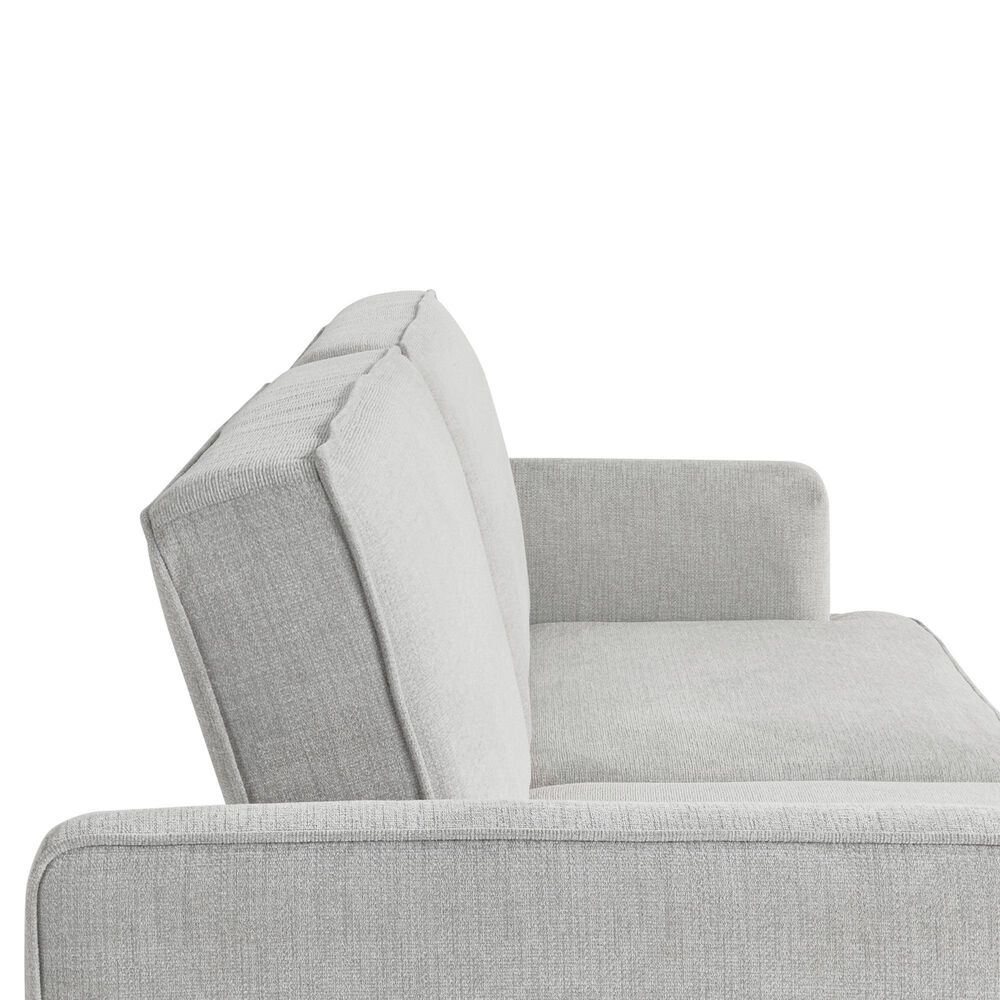 Lifestyle Solutions Paulie Convertible Sofa with Gray Cushion in Black, , large