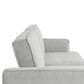 Lifestyle Solutions Paulie Convertible Sofa with Gray Cushion in Black, , large