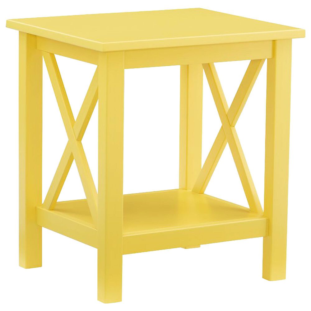 Linden Boulevard Dover End Table in Yellow, , large