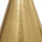 Maple and Jade Accent End Table with Pedestal Base and Mirrored Glass Top in Stain Gold, , large