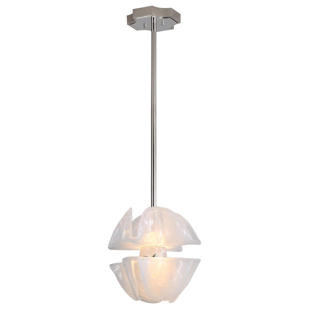 Golden Lighting Glacier 2-Light Pendant in Polished Nickel, , large