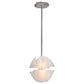 Golden Lighting Glacier 2-Light Pendant in Polished Nickel, , large