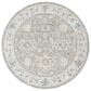 Surya Dresden Gray, White, Medium Gray, Mustard, Light Slate and Denim 7"10" Round Area Rug, , large