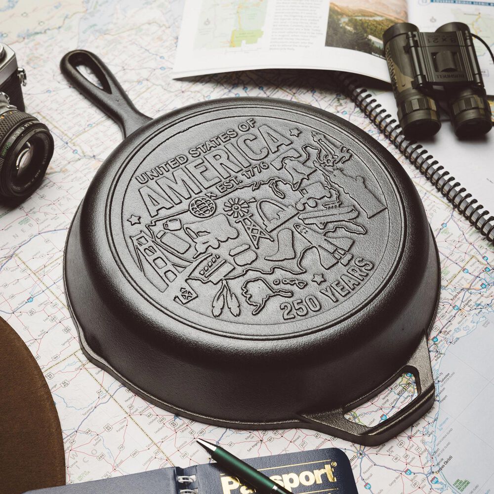Lodge 12" Texas Seasoned Skillet in Black, , large