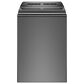 Whirlpool 5.3 Cu. Ft. Top Load Washer and 7.4 Cu. Ft. Gas Dryer Laundry Pair in Chrome Shadow, , large