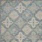 Safavieh Evoke EVK274C 5"1" Round Light Blue and Ivory Area Rug, , large