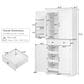 HOMLUX HOMLUX 71" Tall Kitchen Pantry Cabinet with 3 Pull Out Cabinet Organizers, Farmhouse Embossed Texture Storage Cabinet with 6 Door Shelves, 2 Drawers, Freestanding Cupboard for Kitchen, Dining Room White, , large