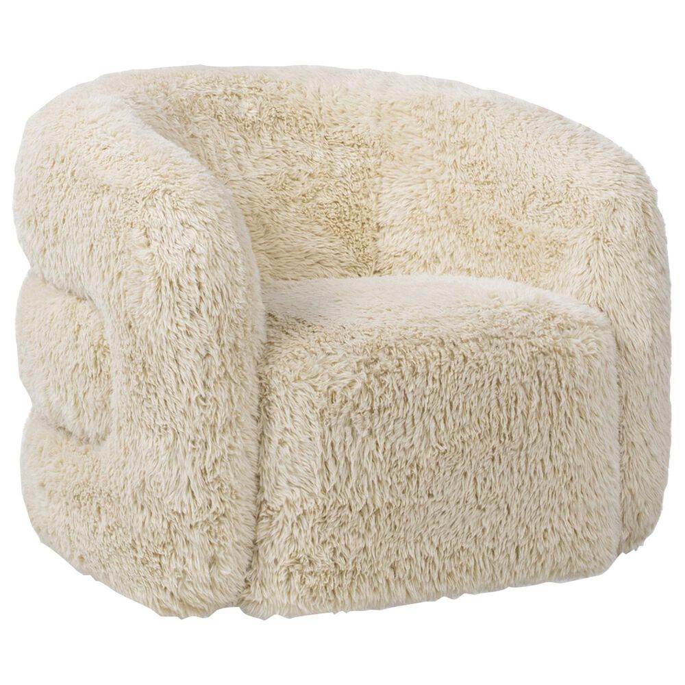 Jennifer Taylor Home Colt Swivel Arm Chair in Cream Beige, , large