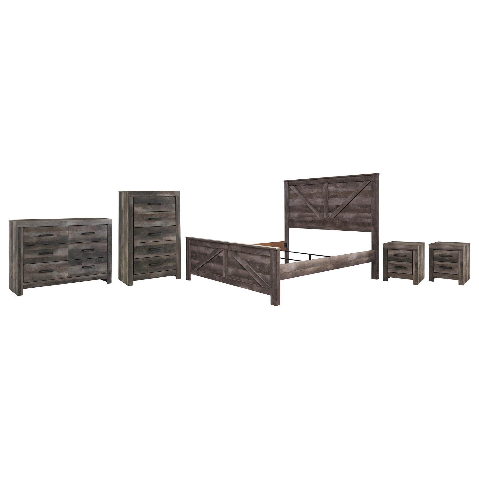 Signature Design by Ashley Wynnlow 5 Piece King Panel Bedroom