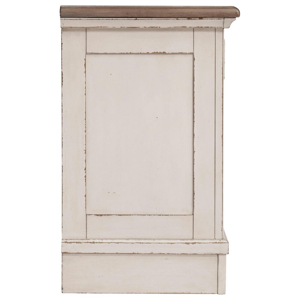 Ashley Realyn 4-Piece Queen Panel Bedroom Set in Chipped White, , large